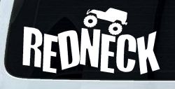 Redneck Jeep Country Car or Truck Window Decal Sticker