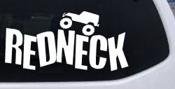 Redneck Jeep Country Car or Truck Window Decal Sticker