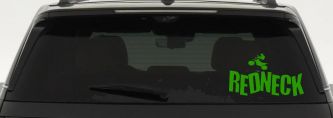 Redneck Dirtbike Country Car or Truck Window Decal Sticker (Lime)