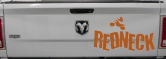 Redneck Dirtbike Country Car or Truck Window Decal Sticker (Nut Brown)