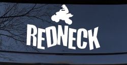 Redneck 4 Wheeler Country Car or Truck Window Decal Sticker