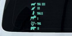 Northern Roadkill Keeping Count Funny Car or Truck Window Decal Sticker (Mint)