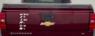 Northern Roadkill Keeping Count Funny Car or Truck Window Vinyl Decal Sticker (White)