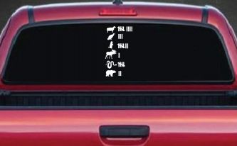 Northern Roadkill Keeping Count Funny Car or Truck Window Decal Sticker