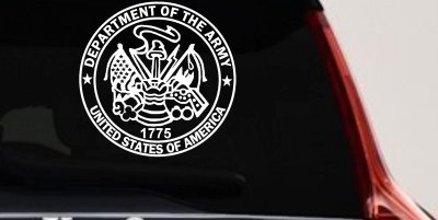 Department Of The Army Seal  Military Car or Truck Window Vinyl Decal Sticker