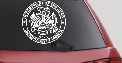 Department Of The Army Seal  Military Car or Truck Window Vinyl Decal Sticker