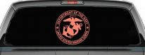 The Department Of The Navy Seal Military Car or Truck Window Decal Sticker (Coral)