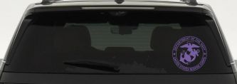 The Department Of The Navy Seal Military Car or Truck Window Decal Sticker (Purple)