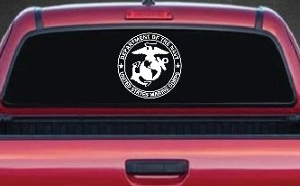 The Department Of The Navy Seal Military Car or Truck Window Decal Sticker
