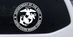 The Department Of The Navy Seal Military Car or Truck Window Decal Sticker