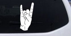 Rock N Roll Hand Gesture Music Car or Truck Window Decal Sticker