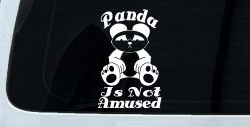 Panda Is Not Amused Funny Car or Truck Window Decal Sticker