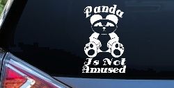 Panda Is Not Amused Funny Car or Truck Window Decal Sticker