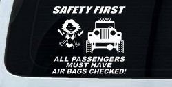 SAFETY FIRST Off Road Car or Truck Window Decal Sticker