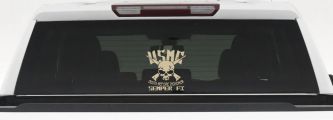 USMC Death Before Dishonor Semper Fi Military Car or Truck Window Decal Sticker (Desert Sand)