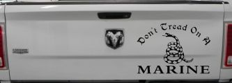 Dont Tread On A Marine Military Car or Truck Window Decal Sticker (Black)