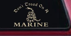 Dont Tread On A Marine Military Car or Truck Window Decal Sticker (Desert Sand)