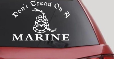 Dont Tread On A Marine Military Car or Truck Window Vinyl Decal Sticker