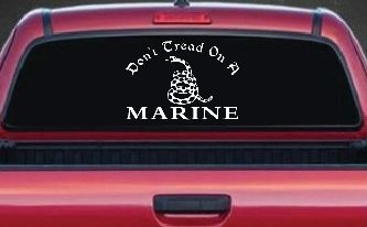 Dont Tread On A Marine Military Car or Truck Window Decal Sticker