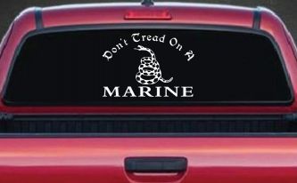 Dont Tread On A Marine Military Car or Truck Window Decal Sticker