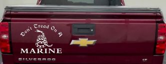 Dont Tread On A Marine Military Car or Truck Window Decal Sticker (White)