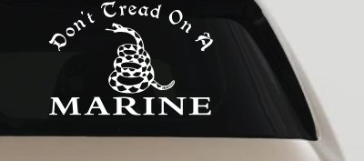 Dont Tread On A Marine Military Car or Truck Window Vinyl Decal Sticker