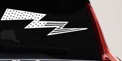 Air Force Football Flag Lightning Bolt Military Car or Truck Window Vinyl Decal Sticker