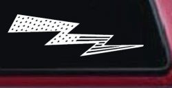 Air Force Football Flag Lightning Bolt Military Car or Truck Window Decal Sticker