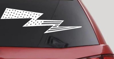 Air Force Football Flag Lightning Bolt Military Car or Truck Window Vinyl Decal Sticker
