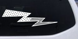 Air Force Football Flag Lightning Bolt Military Car or Truck Window Decal Sticker
