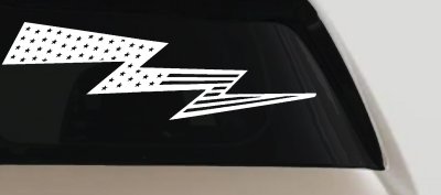 Air Force Football Flag Lightning Bolt Military Car or Truck Window Vinyl Decal Sticker