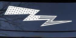 Air Force Football Flag Lightning Bolt Military Car or Truck Window Decal Sticker