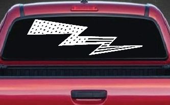 Air Force Football Flag Lightning Bolt Military Car or Truck Window Decal Sticker