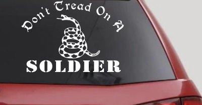 Dont Tread On A Soldier Military Car or Truck Window Vinyl Decal Sticker