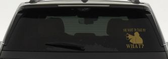 You Want To Take My What 2nd Amendment Rights Country Car or Truck Window Decal Sticker (Gold)