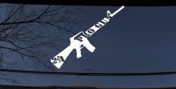 Pro Gun 2nd Amendment Riffle AR15 AR 15 Car or Truck Window Decal Sticker