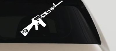 Pro Gun 2nd Amendment Riffle AR15 AR 15 Car or Truck Window Vinyl Decal Sticker