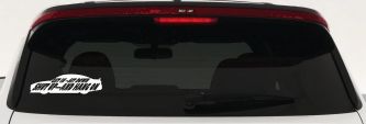 Get In Sit Down Shut Up And Hang On Moto Sports Car or Truck Window Decal Sticker (White)
