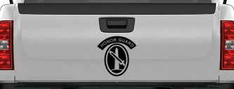 US Army Honor Guard  Military Car or Truck Window Decal Sticker (Black)