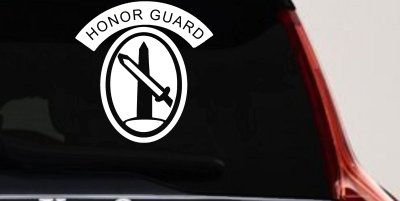 US Army Honor Guard  Military Car or Truck Window Vinyl Decal Sticker