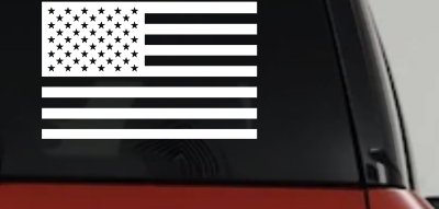 American US Flag Military Car or Truck Window Vinyl Decal Sticker