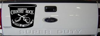 Country Rock Southern Comfort Tub Car or Truck Window Decal Sticker (Black)