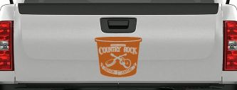 Country Rock Southern Comfort Tub Car or Truck Window Vinyl Decal Sticker (Nut Brown)