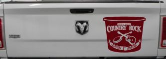 Country Rock Southern Comfort Tub Car or Truck Window Decal Sticker (Purple Red)