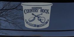 Country Rock Southern Comfort Tub Car or Truck Window Vinyl Decal Sticker (Telegrey)