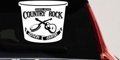 Country Rock Southern Comfort Tub Car or Truck Window Vinyl Decal Sticker