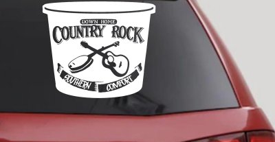 Country Rock Southern Comfort Tub Car or Truck Window Vinyl Decal Sticker