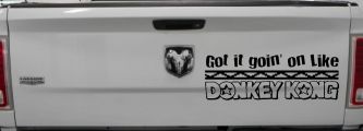 Got It Goin On Like Donkey Kong Funny Car or Truck Window Vinyl Decal Sticker (Black)