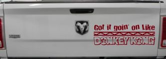 Got It Goin On Like Donkey Kong Funny Car or Truck Window Decal Sticker (Burgundy)
