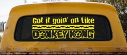 Got It Goin On Like Donkey Kong Funny Car or Truck Window Decal Sticker (Yellow)